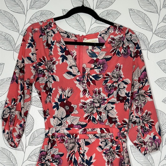 Yumi Kim Liz Romper Floral Print Pink Size Small - Picture 3 of 8
